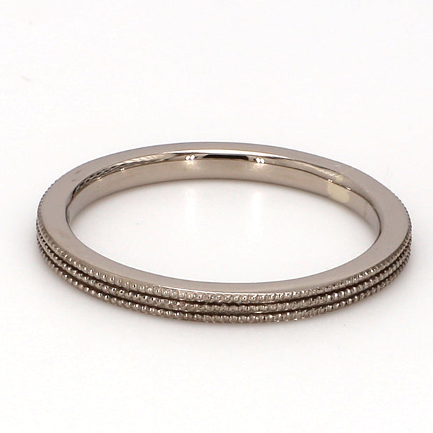 Milgrain Plain Band