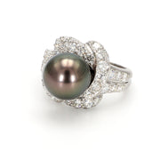 Floral Pearl Fashion Ring