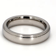 Comfort-Fit Polished Plain Metal Band