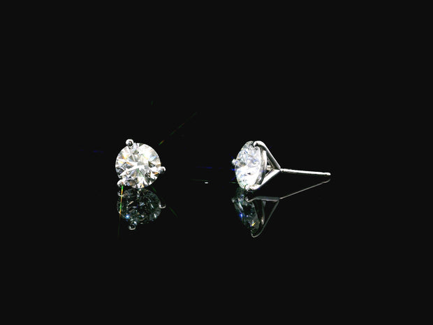 Platinum Lab-Grown Diamond Martini Studs 2.50CTW