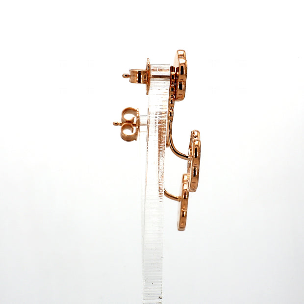 Mother-of-Pearl & Diamond Drop Earrings