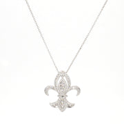 Fleur-de-Lis Diamond Necklace