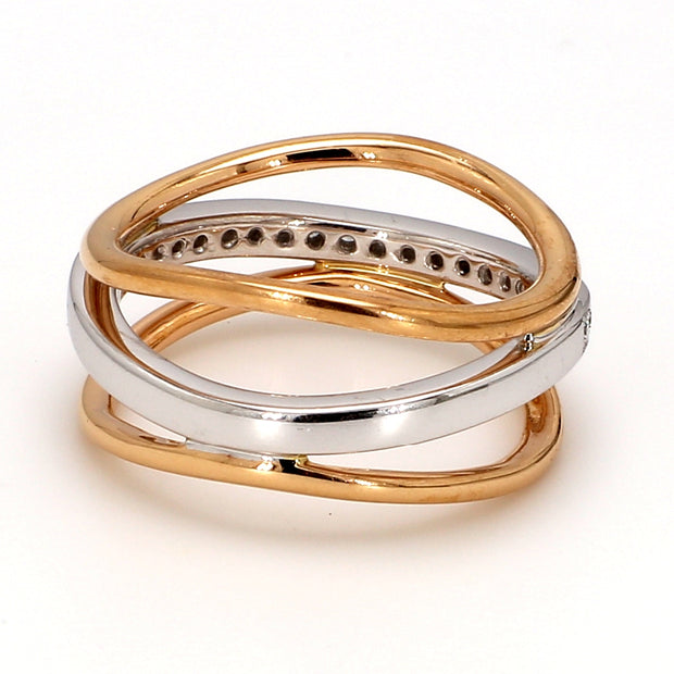 Twist Diamond Fashion Ring