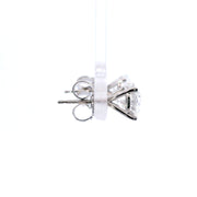 3.08 Carat Lab-Grown Diamond Stud Earrings in 14K White Gold