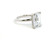 Simply TACORI Emerald-Cut Diamond Solitaire Engagement Ring