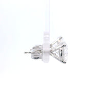 4.12 Carat Lab-Grown Diamond Stud Earrings in 14K White Gold