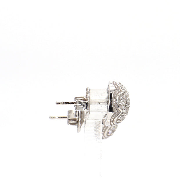 TACORI Pave Diamond Stud Earrings