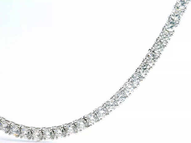 Lab Grown Diamond Tennis Line Necklace