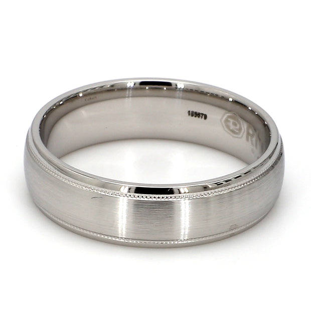 Cobalt White Metal Gent's Band by Ritani