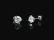 Platinum Lab-Grown Diamond Martini Studs 3.00CTW