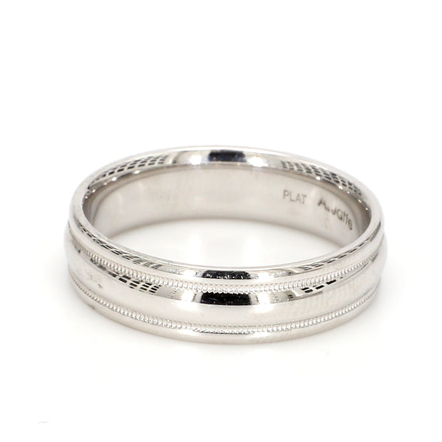 Semi-Rounded Polish Plain Metal Band