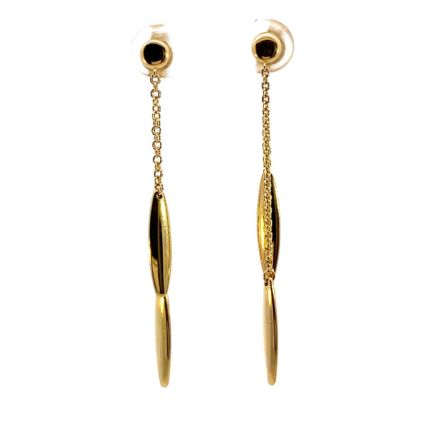 Gold Station Drop Earrings