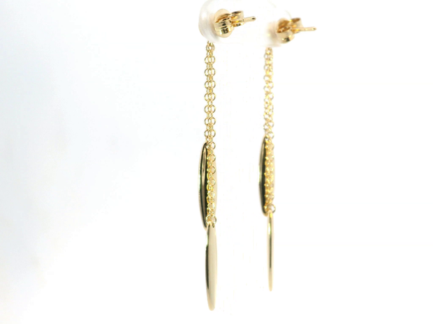 Gold Station Drop Earrings