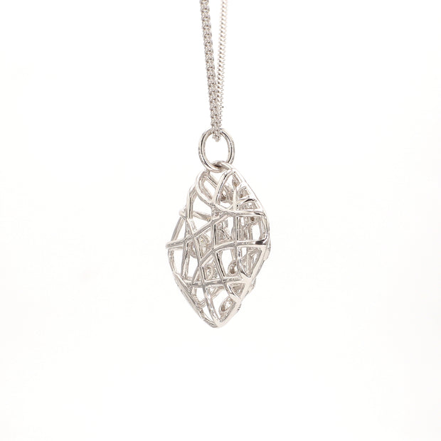 Brocade Square Diamond Necklace
