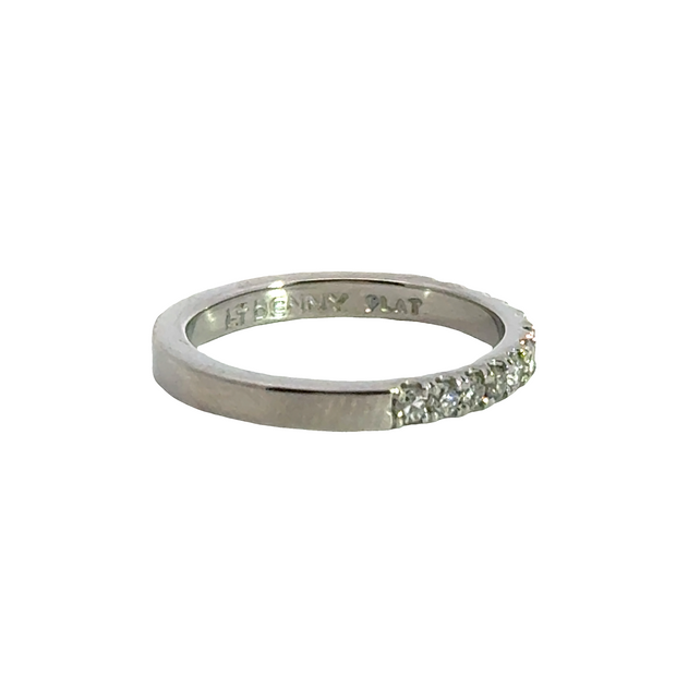 Half-Eternity Diamond Band in Platinum