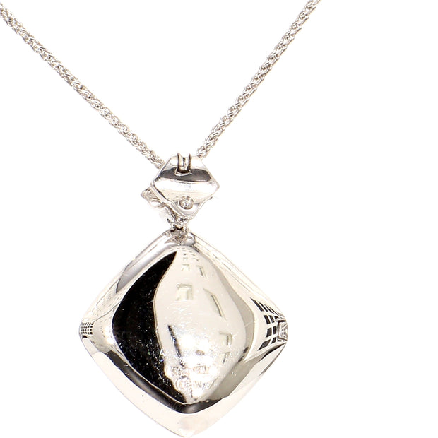 Diamond Encrusted Locket Necklace