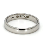 Cobalt White Metal Gent's Band by Ritani