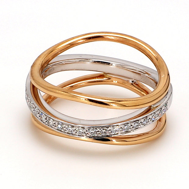 Twist Diamond Fashion Ring