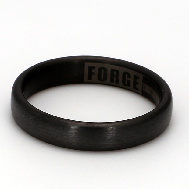 Comfort-Fit Matte Plain Metal Band